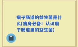 瘦子肠道的益生菌是什么(瘦身必备！认识瘦子肠道里的益生菌)
