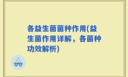 各益生菌菌种作用(益生菌作用详解，各菌种功效解析)