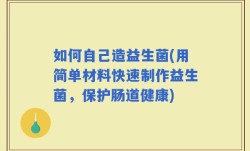 如何自己造益生菌(用简单材料快速制作益生菌，保护肠道健康)