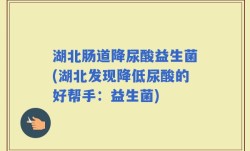湖北肠道降尿酸益生菌(湖北发现降低尿酸的好帮手：益生菌)
