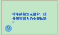 哈米赫益生元菌粉，提升肠道活力的全新体验”