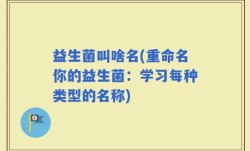 益生菌叫啥名(重命名你的益生菌：学习每种类型的名称)
