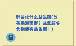 辟谷吃什么益生菌(改善肠道菌群？这些辟谷食物都有益生菌！)