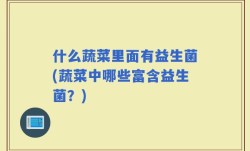 什么蔬菜里面有益生菌(蔬菜中哪些富含益生菌？)