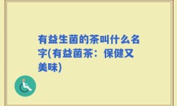 有益生菌的茶叫什么名字(有益菌茶：保健又美味)