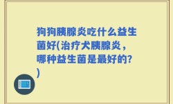 狗狗胰腺炎吃什么益生菌好(治疗犬胰腺炎，哪种益生菌是最好的？)