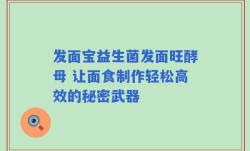 发面宝益生菌发面旺酵母 让面食制作轻松高效的秘密武器