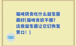 猫咪厌食吃什么益生菌最好(猫咪食欲不振？这些益生菌让它们恢复胃口！)