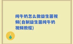 纯牛奶怎么做益生菌视频(自制益生菌纯牛奶视频教程)