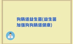 狗肠道益生菌(益生菌加强狗狗肠道健康)