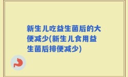新生儿吃益生菌后的大便减少(新生儿食用益生菌后排便减少)