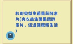粒即爽益生菌果蔬酵素片(爽吃益生菌果蔬酵素片，促进健康新生活)