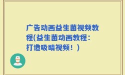 广告动画益生菌视频教程(益生菌动画教程：打造吸睛视频！)