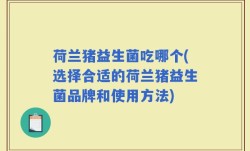 荷兰猪益生菌吃哪个(选择合适的荷兰猪益生菌品牌和使用方法)