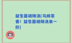 益生菌胡辣汤(马蹄茶香！益生菌胡辣汤来一份)