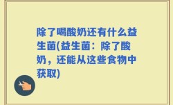 除了喝酸奶还有什么益生菌(益生菌：除了酸奶，还能从这些食物中获取)