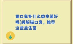 猫口臭补什么益生菌好呢(缓解猫口臭，推荐这些益生菌