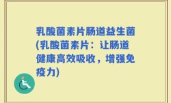 乳酸菌素片肠道益生菌(乳酸菌素片：让肠道健康高效吸收，增强免疫力)