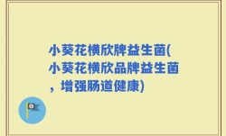 小葵花横欣牌益生菌(小葵花横欣品牌益生菌，增强肠道健康)
