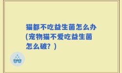 猫都不吃益生菌怎么办(宠物猫不爱吃益生菌怎么破？)