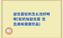 益生菌驼奶怎么泡好喝呢(驼奶加益生菌 泡出美味健康饮品)
