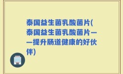 泰国益生菌乳酸菌片(泰国益生菌乳酸菌片——提升肠道健康的好伙伴)