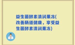 益生菌酵素清润果冻(改善肠道健康，享受益生菌酵素清润果冻)