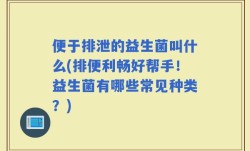 便于排泄的益生菌叫什么(排便利畅好帮手！益生菌有哪些常见种类？)