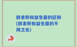 酵素粉和益生菌的区别(酵素粉和益生菌的不同之处)