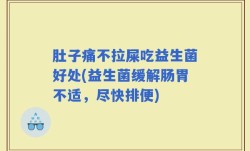 肚子痛不拉屎吃益生菌好处(益生菌缓解肠胃不适，尽快排便)