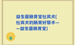 益生菌肠胃宝杜宾犬(杜宾犬的肠胃好帮手——益生菌肠胃宝)
