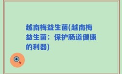 越南梅益生菌(越南梅益生菌：保护肠道健康的利器)