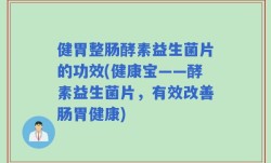 健胃整肠酵素益生菌片的功效(健康宝——酵素益生菌片，有效改善肠胃健康)