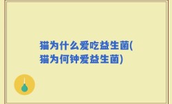 猫为什么爱吃益生菌(猫为何钟爱益生菌)