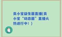 贡小宝益生菌直播(贡小宝“动态菌”直播火热进行中！)