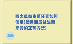 西之瓜益生菌牙膏如何使用(使用西瓜益生菌牙膏的正确方法)