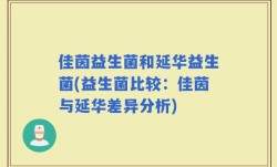 佳茵益生菌和延华益生菌(益生菌比较：佳茵与延华差异分析)