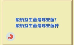 酸奶益生菌是哪些菌？酸奶益生菌是哪些菌种