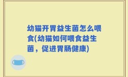 幼猫开胃益生菌怎么喂食(幼猫如何喂食益生菌，促进胃肠健康)