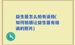 益生菌怎么拍有逼格(如何拍摄让益生菌有格调的照片)
