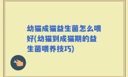 幼猫成猫益生菌怎么喂好(幼猫到成猫期的益生菌喂养技巧)