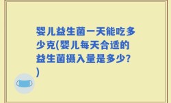 婴儿益生菌一天能吃多少克(婴儿每天合适的益生菌摄入量是多少？)