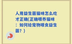 人用益生菌猫咪怎么吃才正确(正确喂养猫咪：如何给宠物喂食益生菌？)