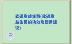 软磷脂益生菌(软磷脂益生菌的功效及使用建议)