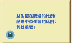 益生菌在肠道的比例(肠道中益生菌的比例：何处重要？