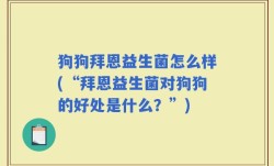 狗狗拜恩益生菌怎么样(“拜恩益生菌对狗狗的好处是什么？”)