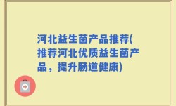 河北益生菌产品推荐(推荐河北优质益生菌产品，提升肠道健康)