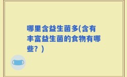 哪里含益生菌多(含有丰富益生菌的食物有哪些？)