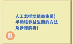 人工怎样培植益生菌(手动培养益生菌的方法及步骤解析)