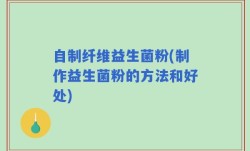 自制纤维益生菌粉(制作益生菌粉的方法和好处)